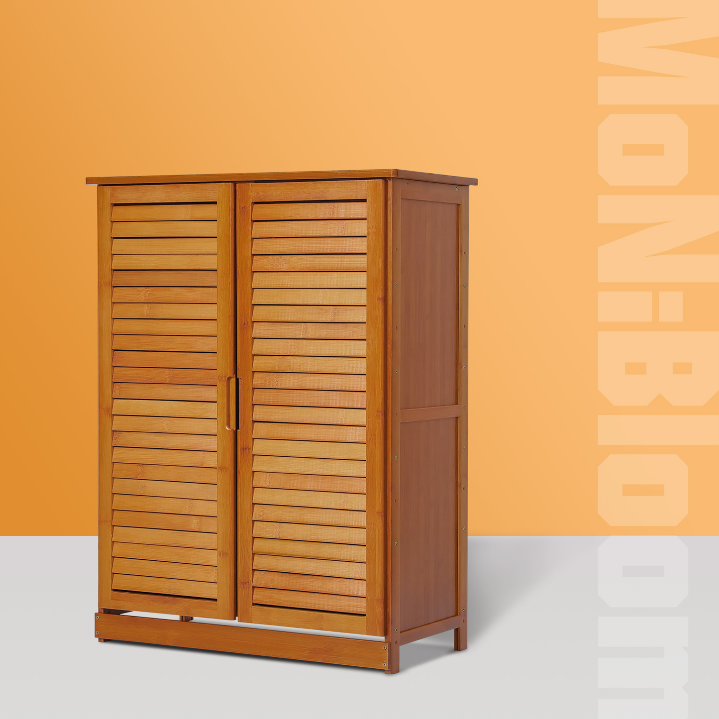 Louver Panel Double Door Cabinet - without Drawer