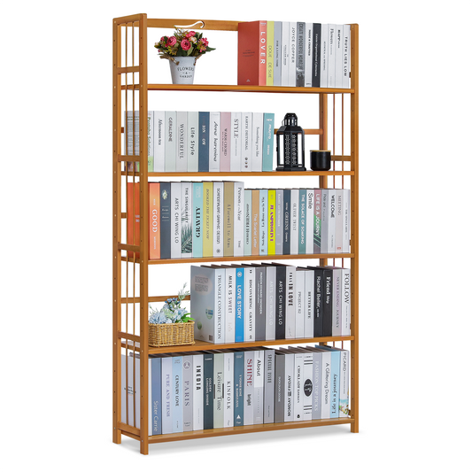 Adjustable Multi-Functional Shelving Organizer - 5 Tier - Natural