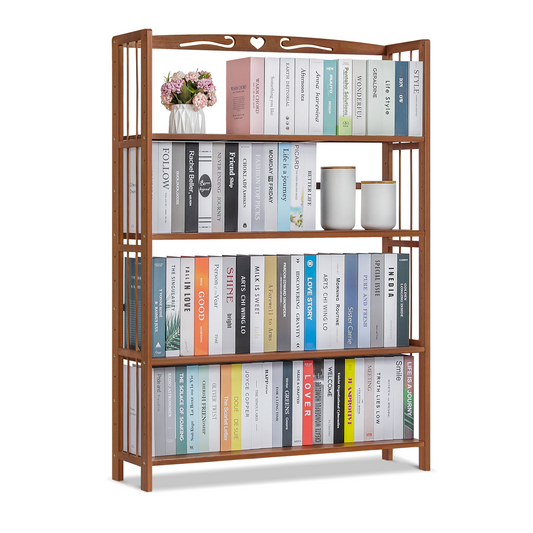 Adjustable Multi-Functional Shelving Organizer - 4 Tier - Brown