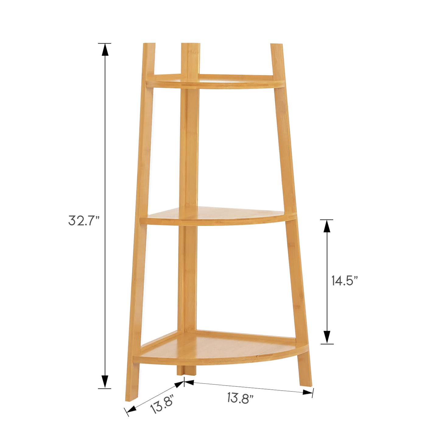 Corner Stand Flower Plant Rack - Natural