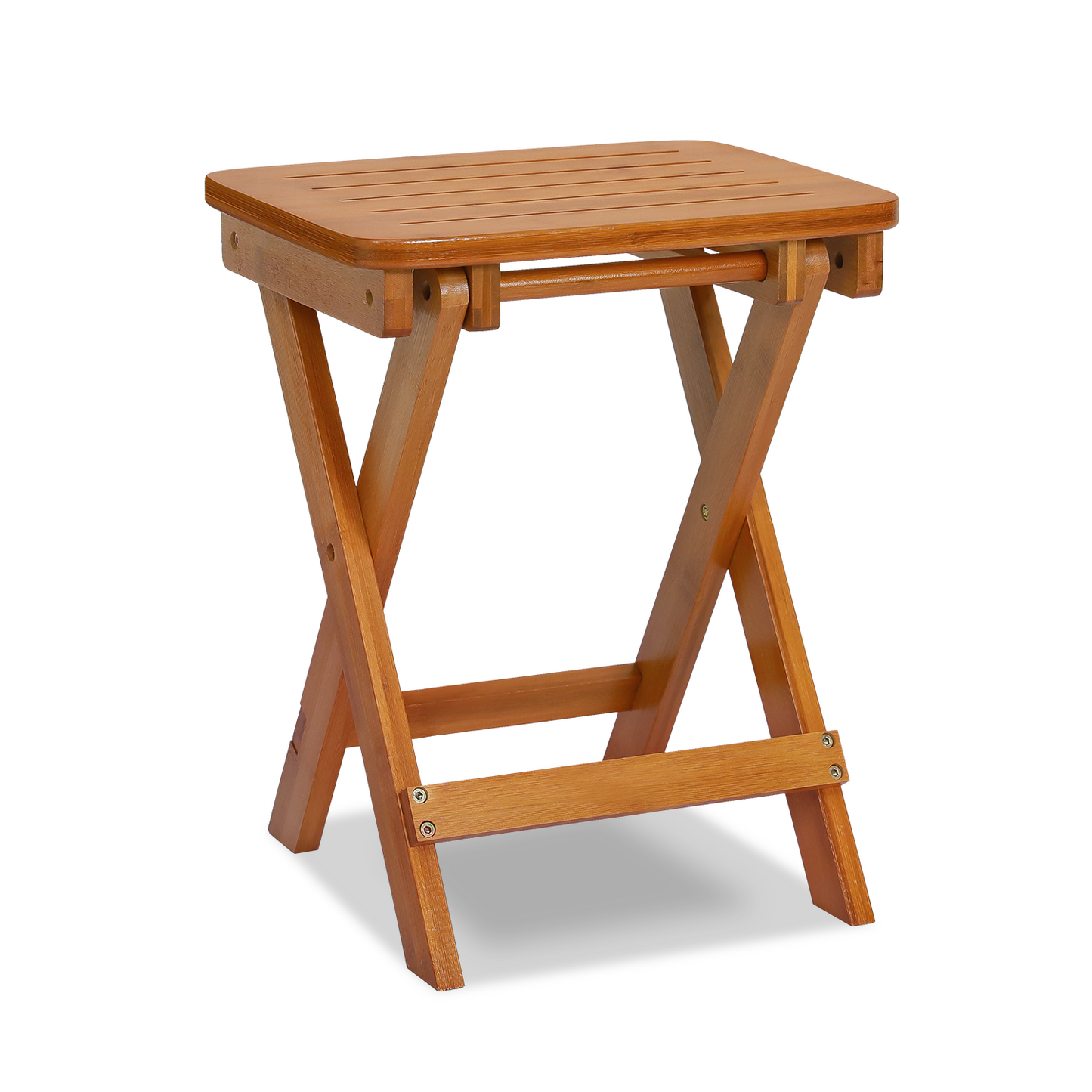 Foldable Step Stool Foot Rest - Brown