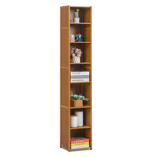 Multi-Functional Freestanding Display Storage Shelf - 7 Tier - Brown