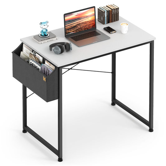 White Willow Wood Computer Desk (Various sizes) - with Storage Bag