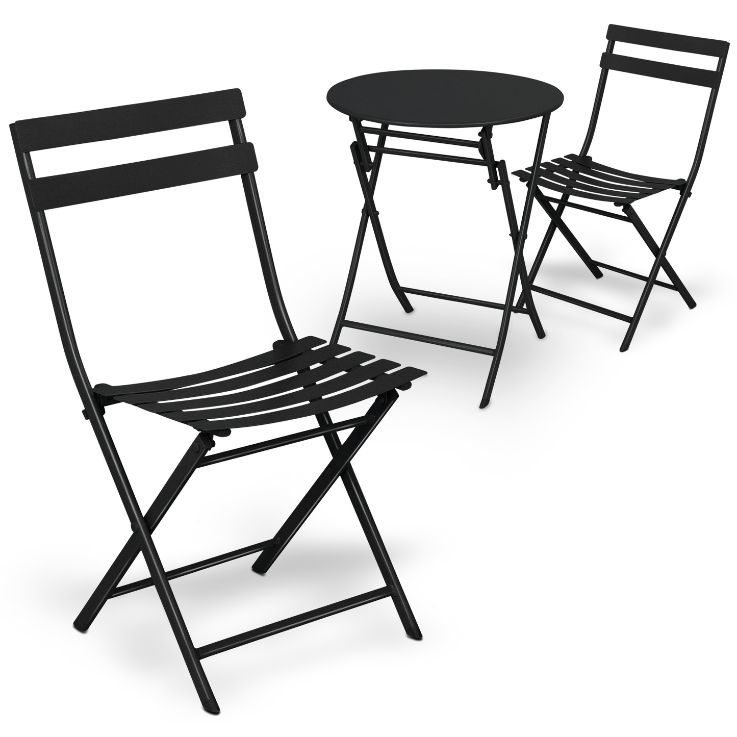 Patio Bistro Set - Metal Table & 2 Chairs