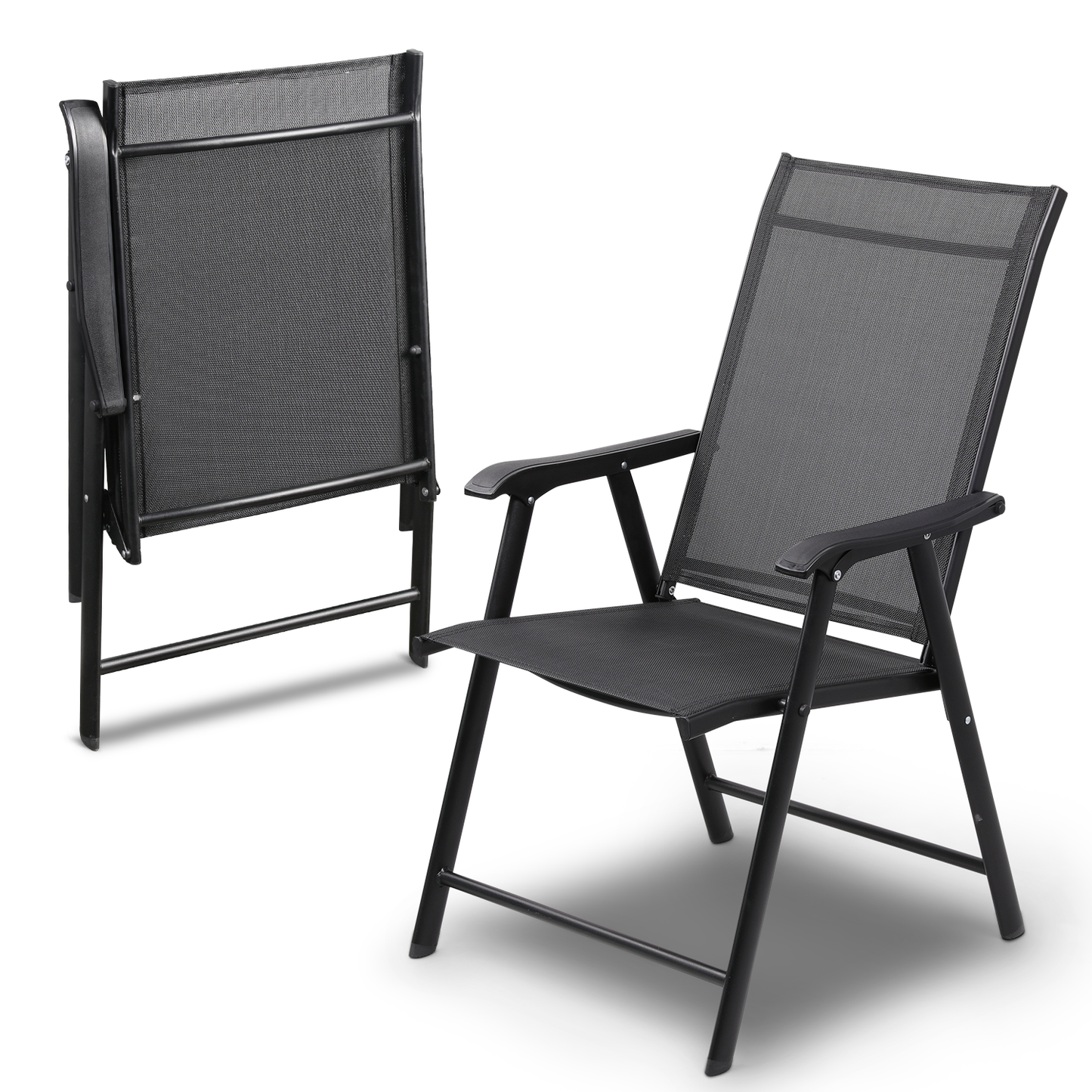 Set of 2 Foldable Patio Sling Chair