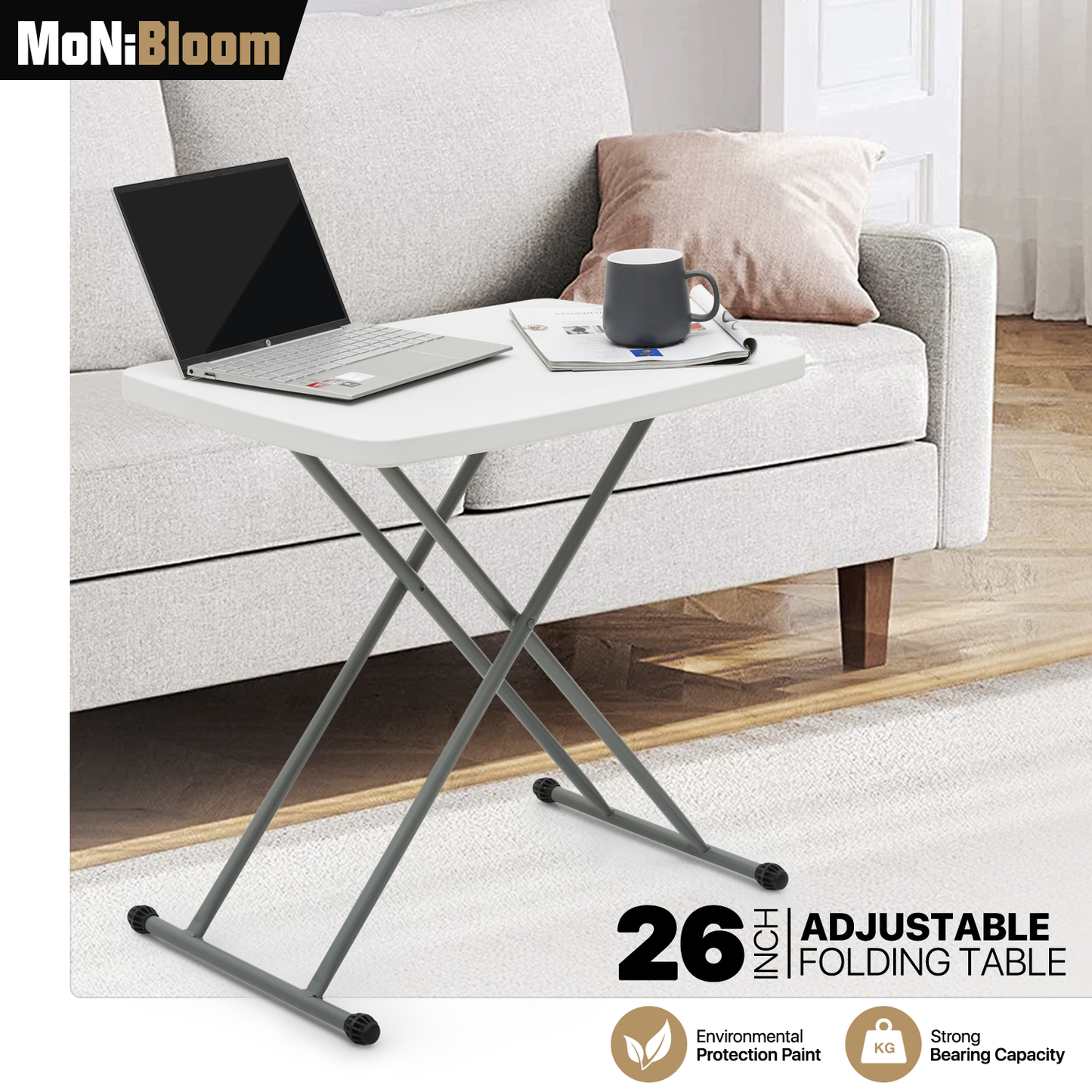 TV Tray 36"x17.5"x29" - 3 Motions Adjustable