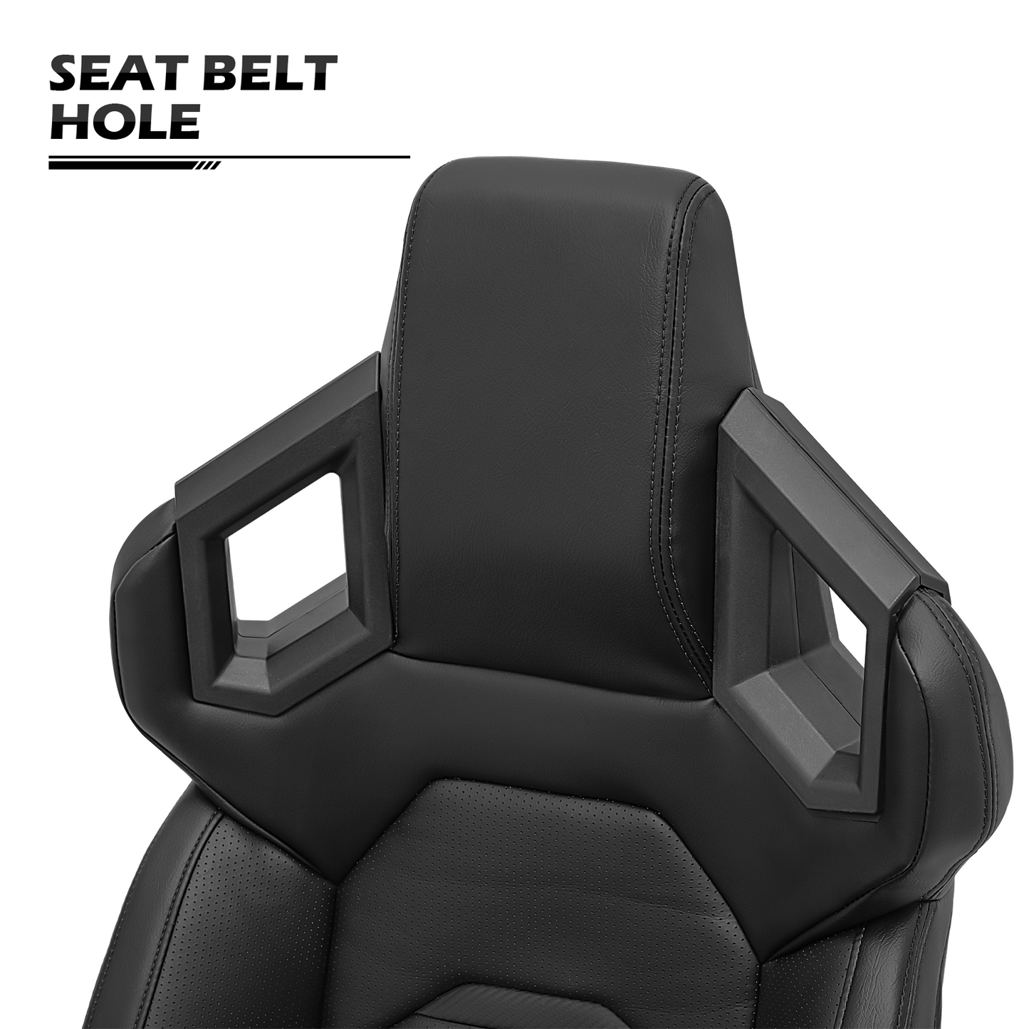 PU leather Gaming Seat - Black - For Racing Simulator