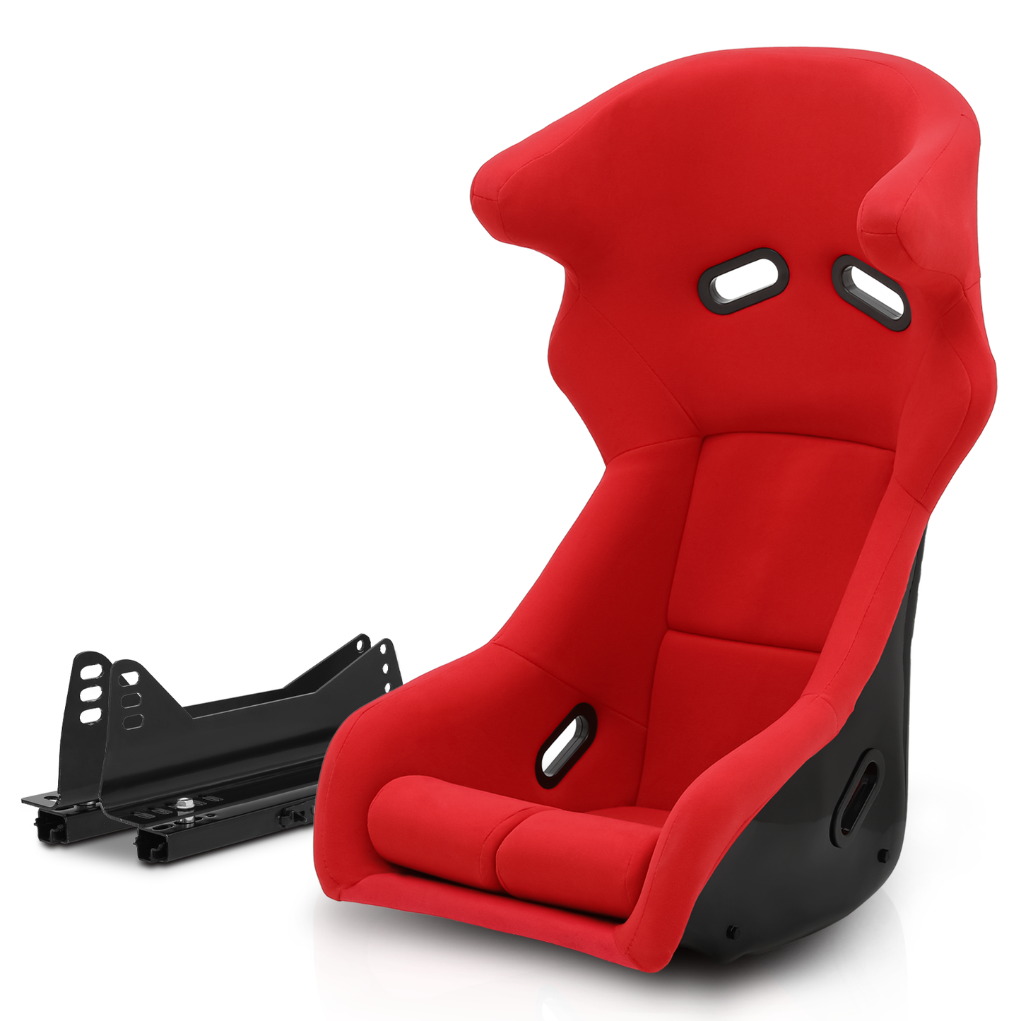 PU leather Gaming Bucket Seat - Red - For Racing Simulator