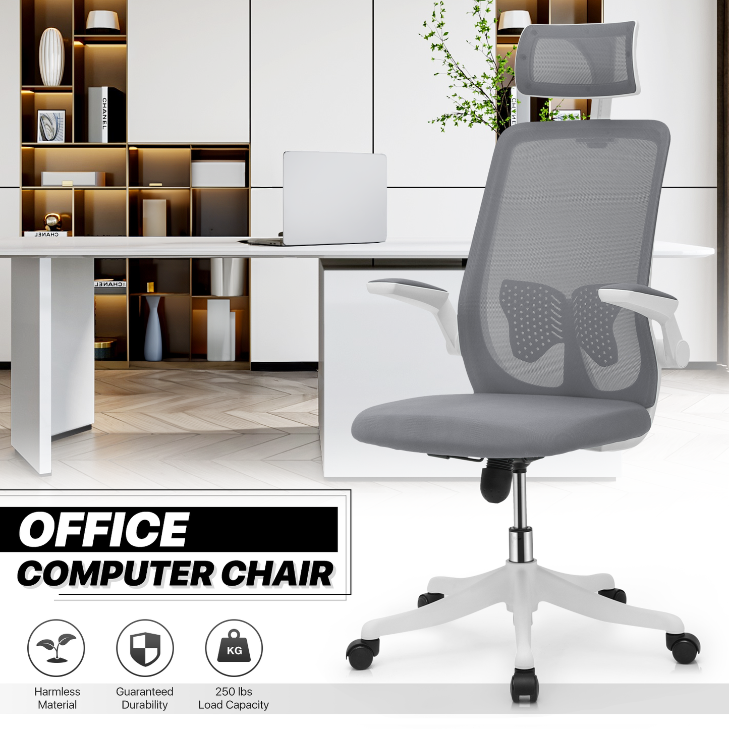 Mesh Office Chair w/Headrest