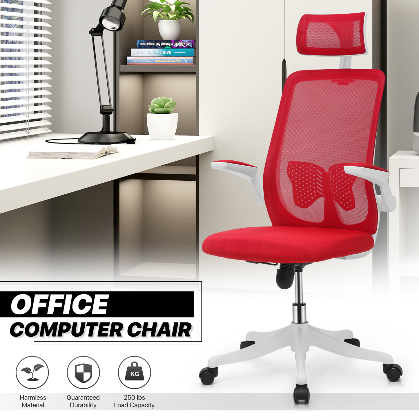 Mesh Office Chair w/Headrest