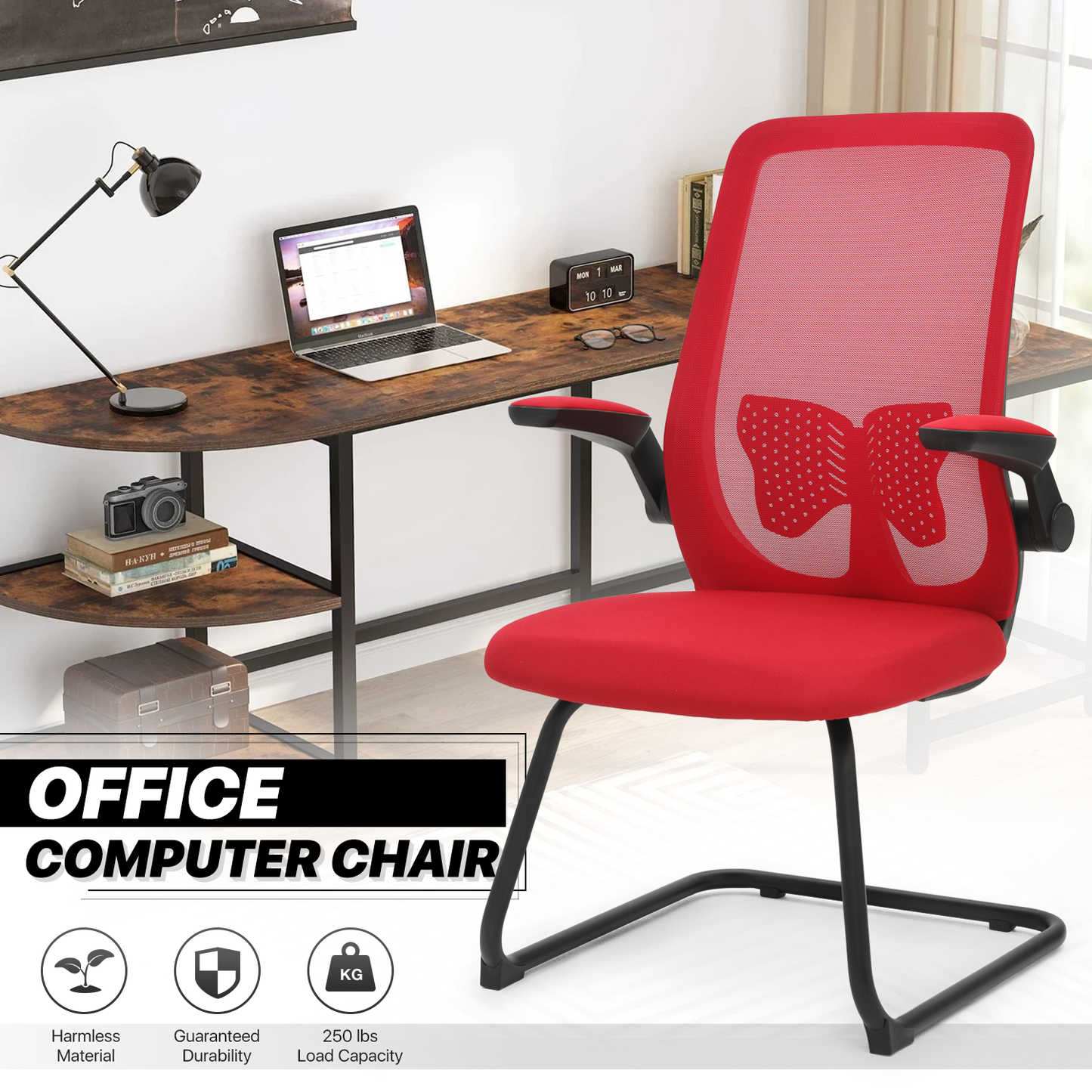 Mesh Slad Base Guest Chair