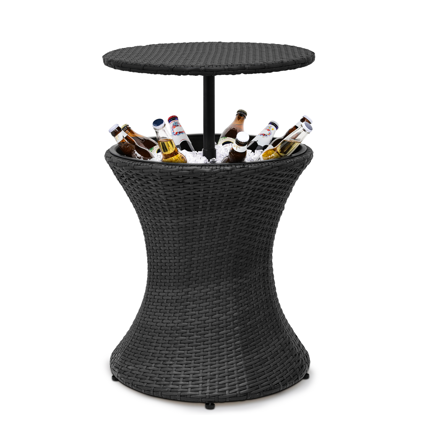 7.5 Gallon Cool Bar Table - Patio Adjustable Table - Black
