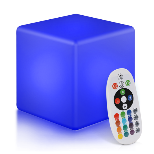 LED - Decor Light - 6''Cube - 16 Colors Remote Control