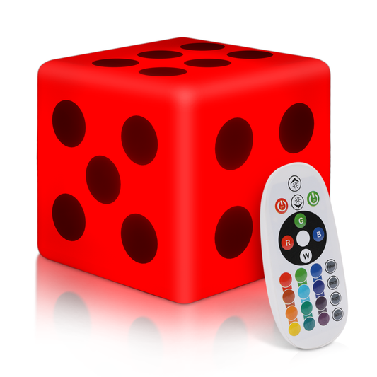 LED - Decor Light - 6''Dice Cube - 16 Colors Remote Control