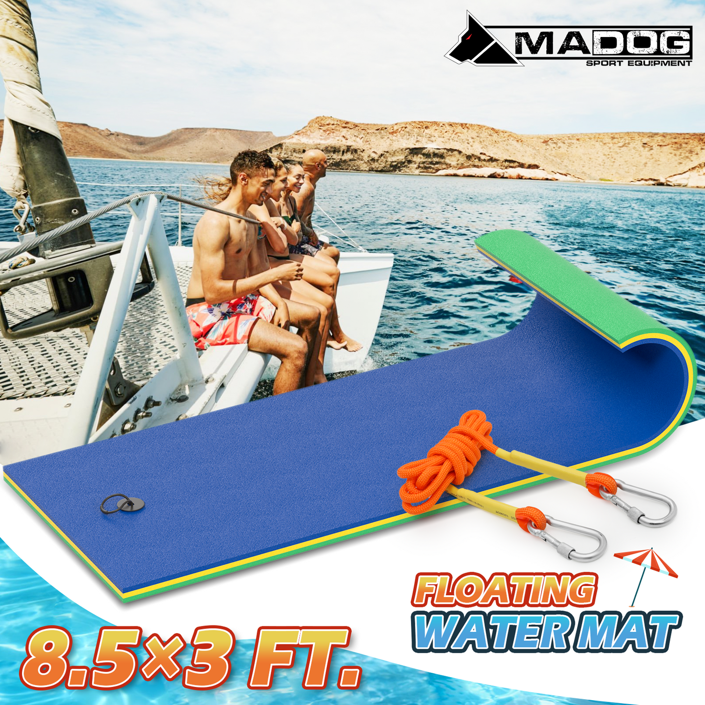 9 * 3 ft Water Floating Mat
