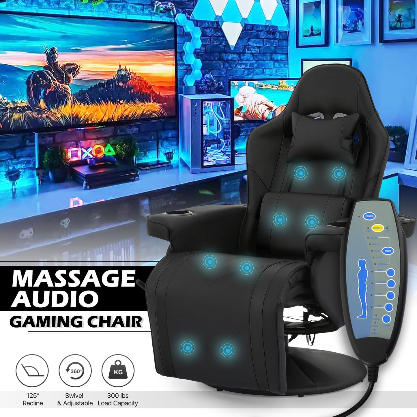 Massage Reclinable Computer Chair #004
