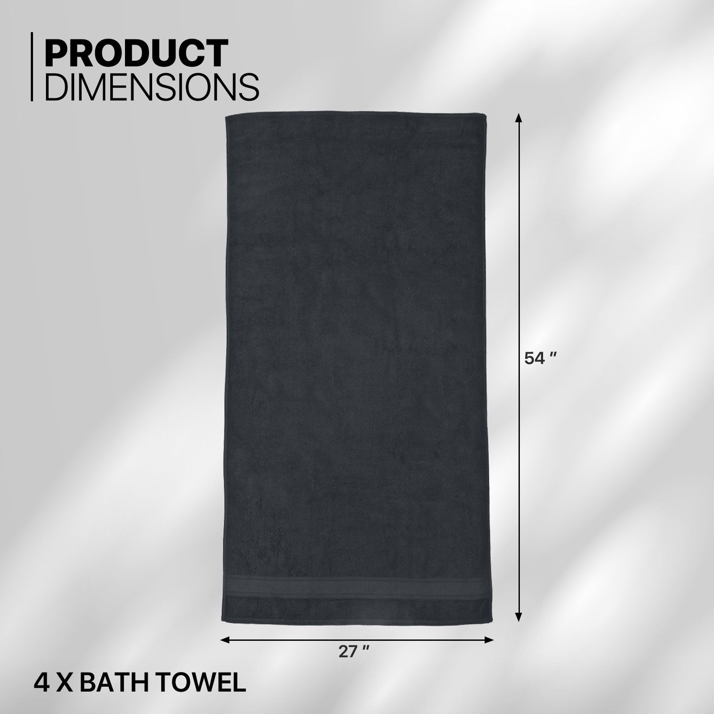 Towel - 4*Bath Towel - 27*54 inch