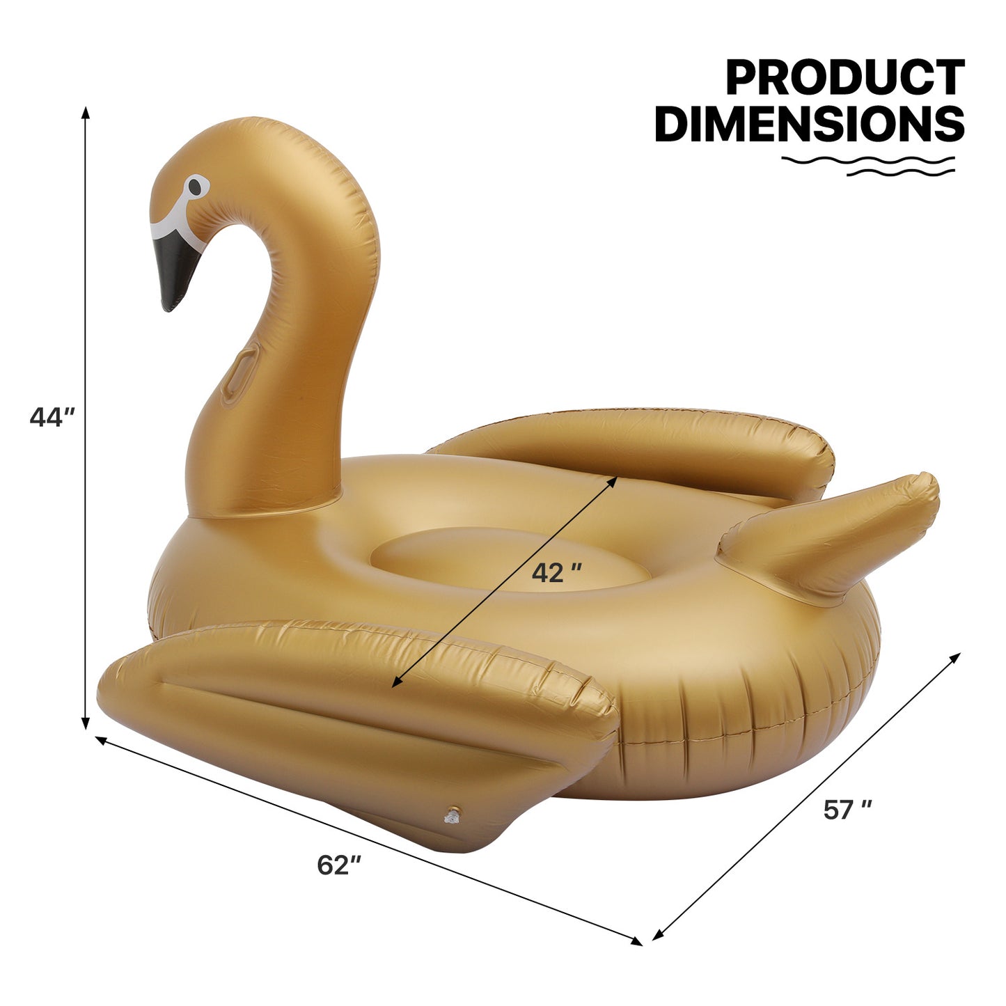 inflatable product-gold swan