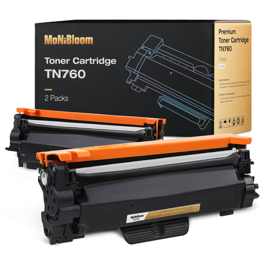 TN760/730 Toner Cartridge Replacement w/Chip for Brother
