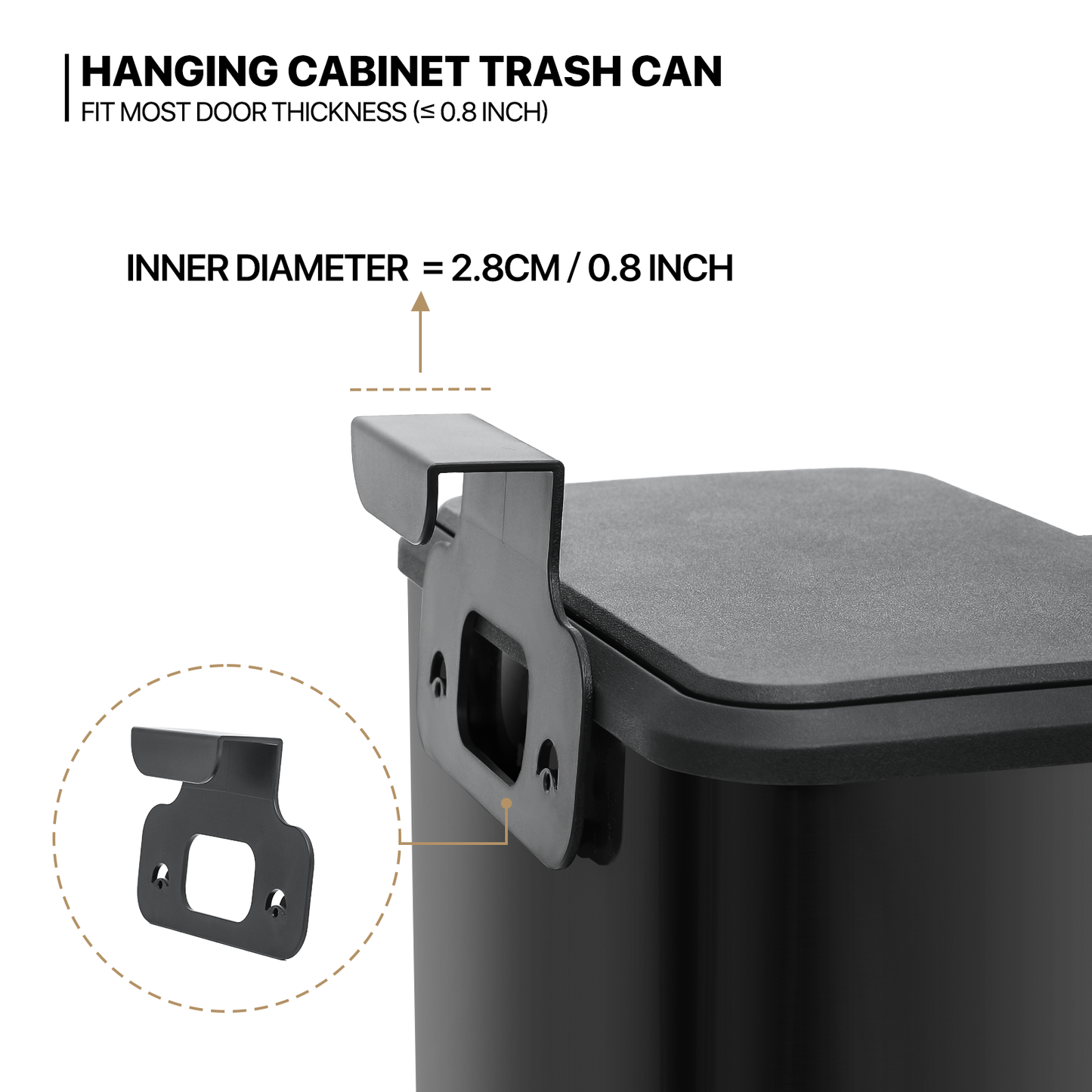 1.3 Gallon Hanging Trash Can – MoNiBloom