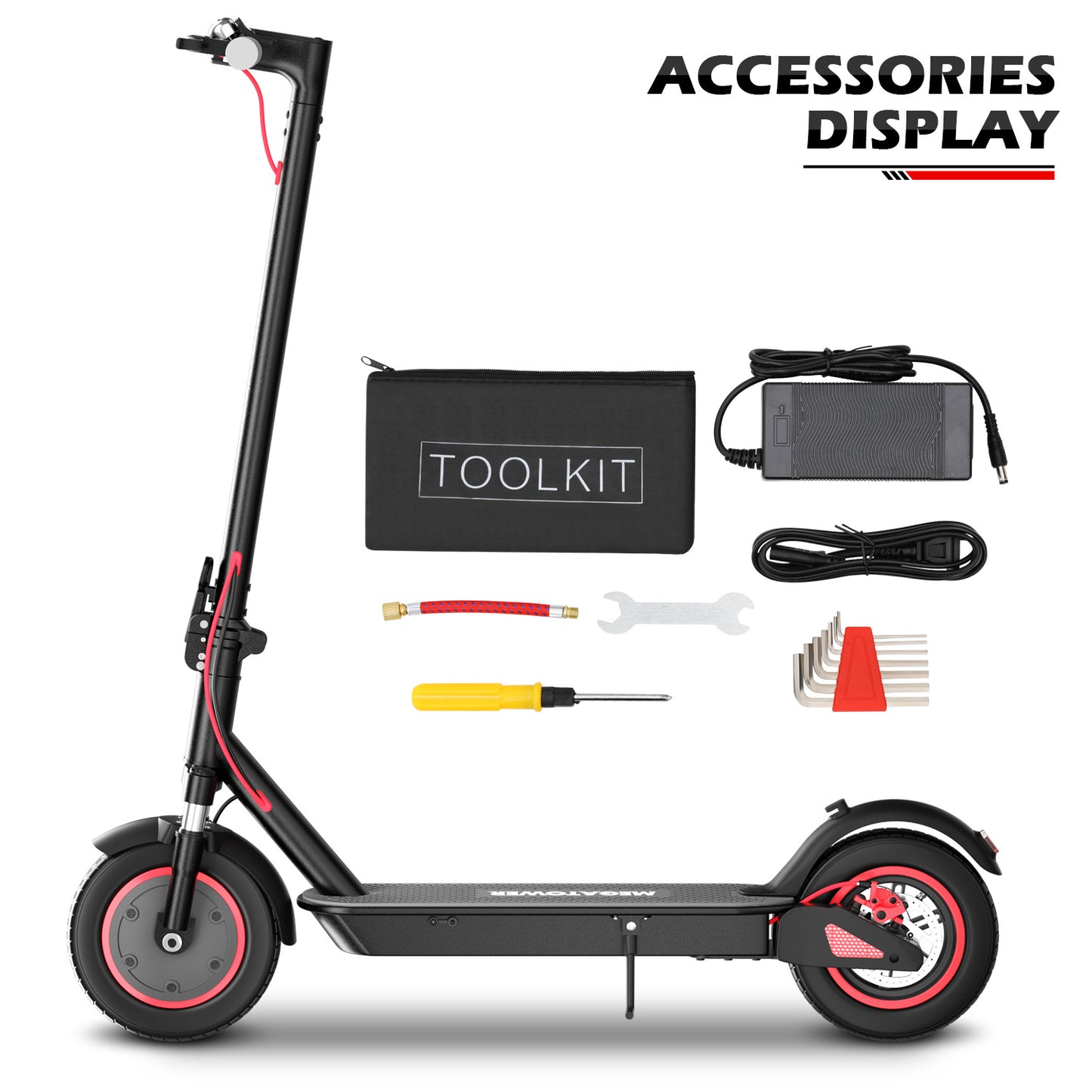 Electric Scooter - 36V, 7.5A, Black
