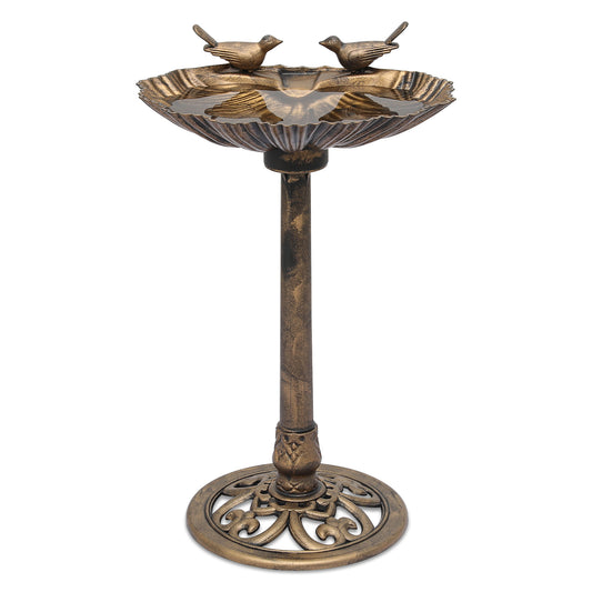 28" Garden Bird Bath - Solar Pumb
