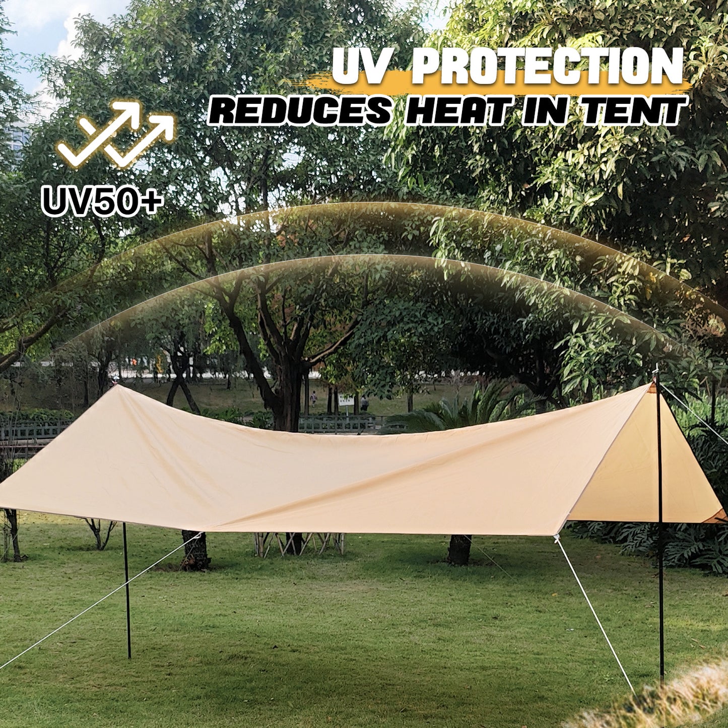 Tent Tarp, Portable & Foldable