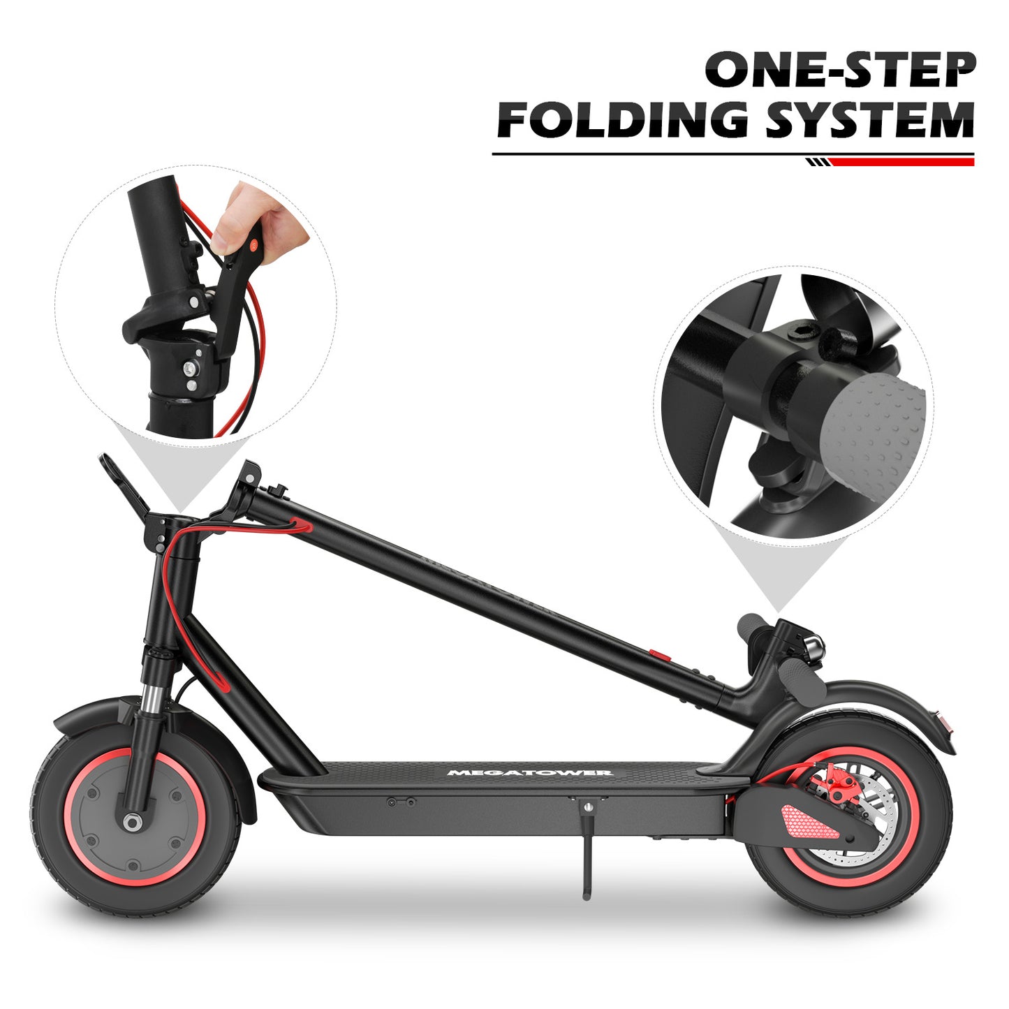 Electric Scooter - 36V, 12.5A, Black