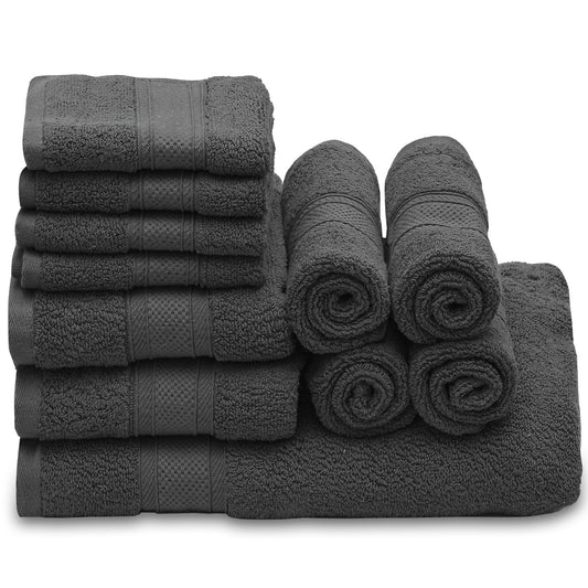 Towel Set - 8*Washcloth + 2*Hand Towel + 1*Bath Towel
