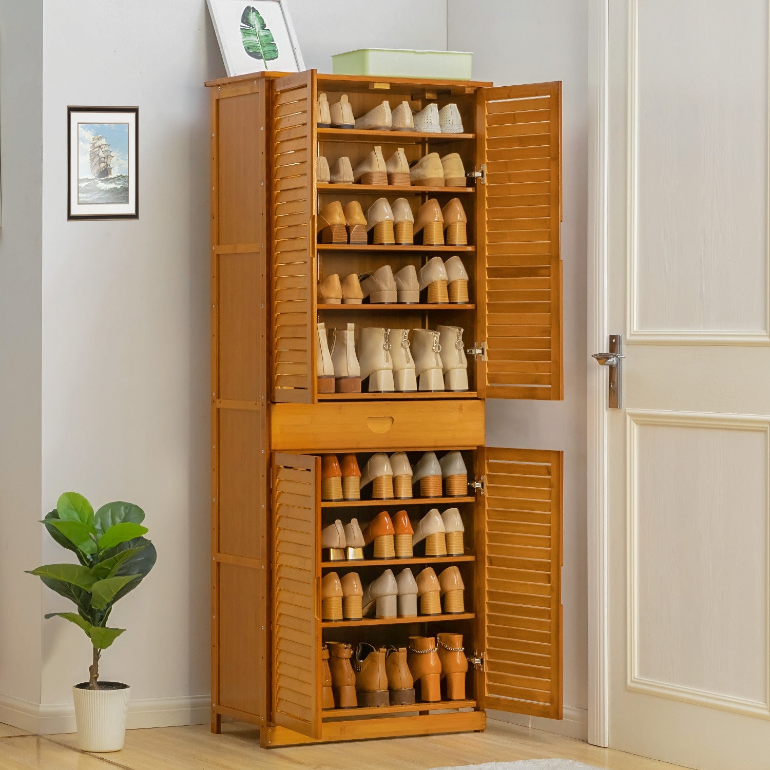 Shoe Cabinet With Doors - VisualHunt