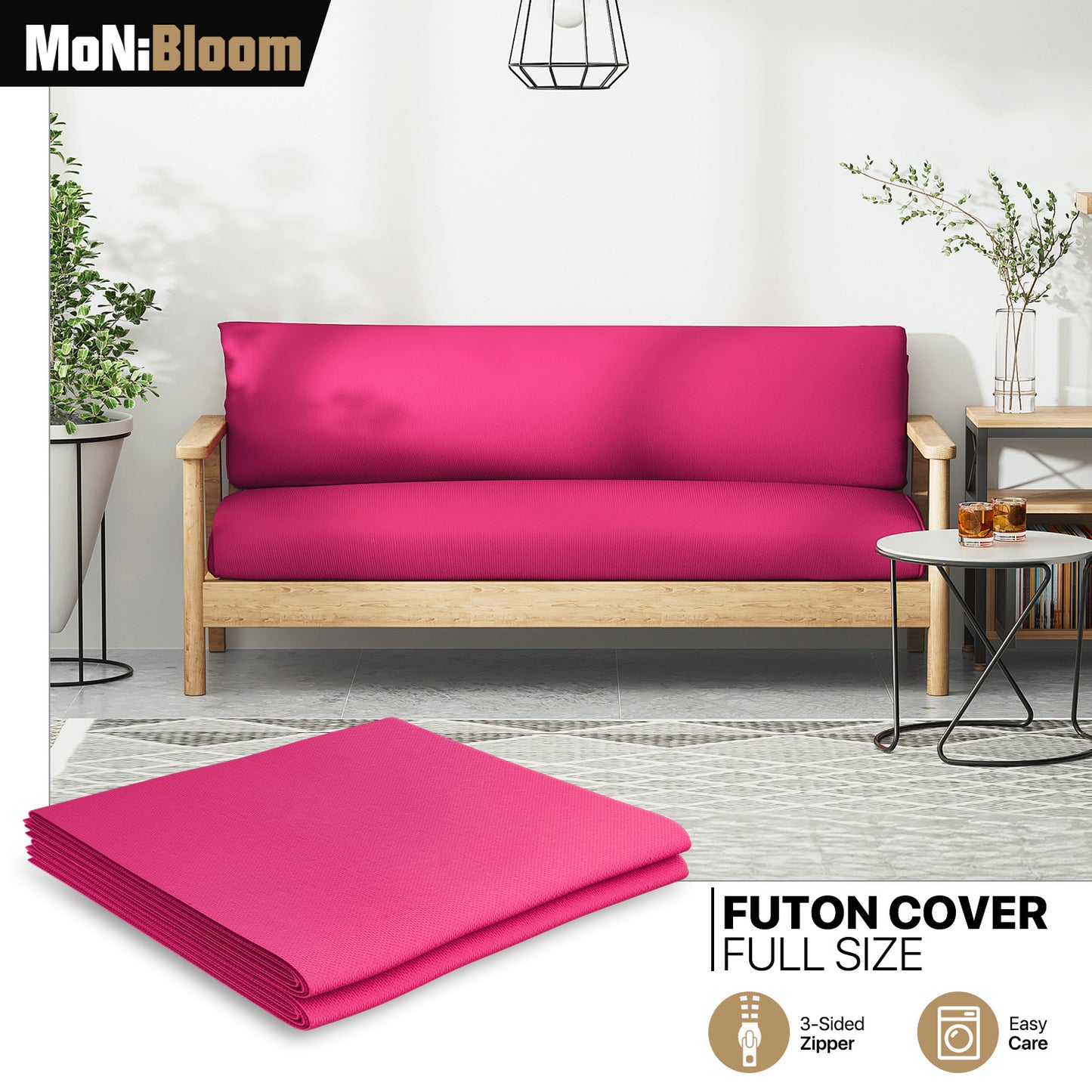 Futon Cover - Polyester - Full Size 54"x75"x2"