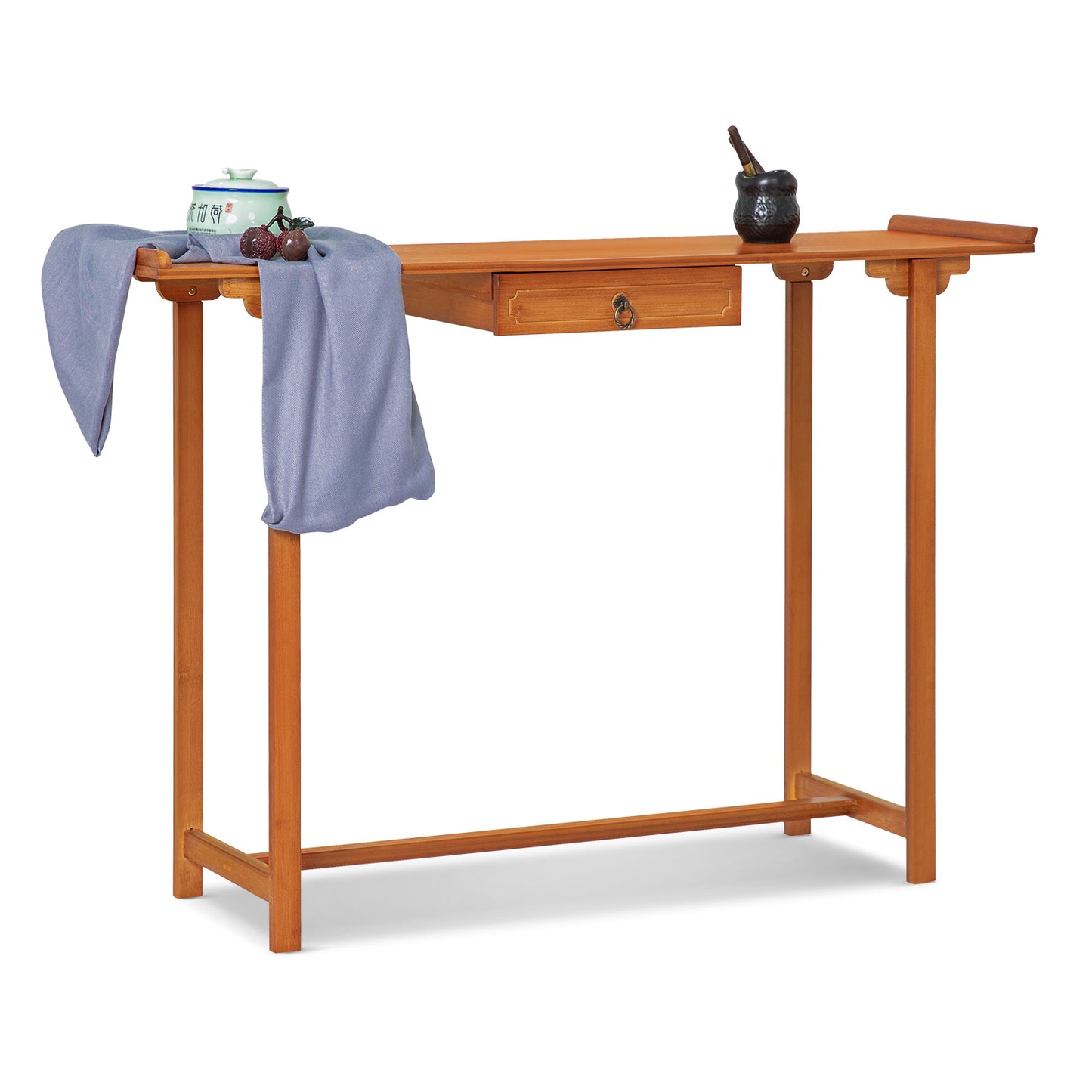 Chinese Altar Table w/Drawer - Brown