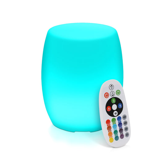 LED - Chair - Barrel Shape - Backless - 16 Colors Remote Control