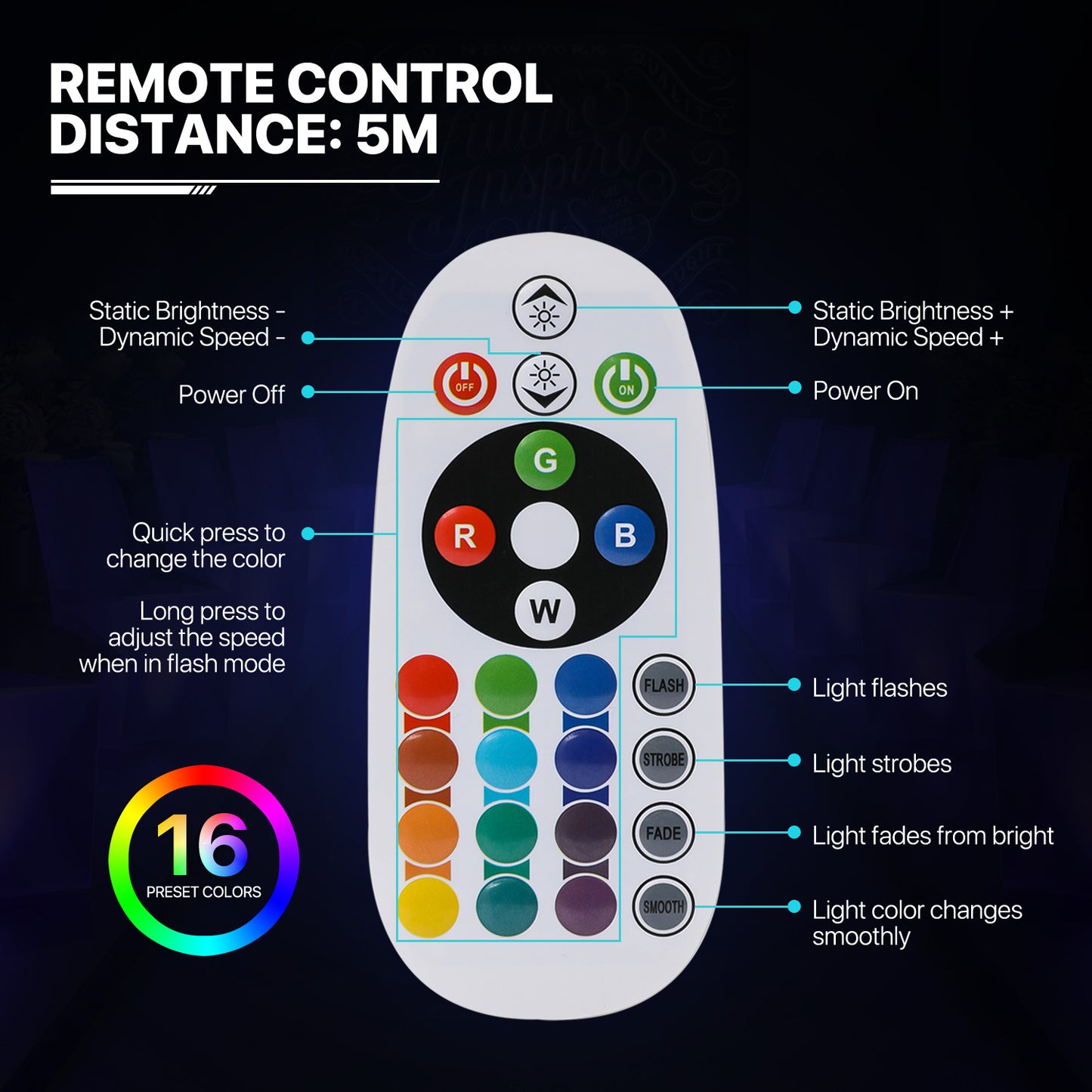 LED - Stool - Diamond Shape - 16 Colors Remote Control