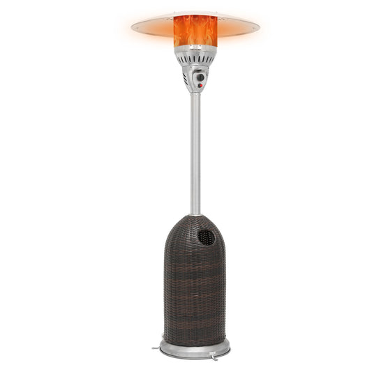41,000 BTU Propane Patio Heater - 84 Inch Height - w/Wheels