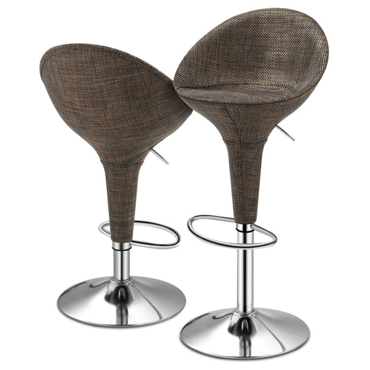 Oval Bar Stool 2 Pcs