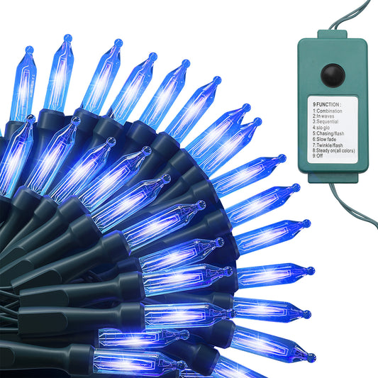 LED String Fairy Light - 100 Bulbs, 33 Ft - 8 Modes - Connectable