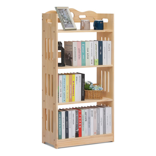 Wooden Display Storage Organizer - 4 Tier - Natural