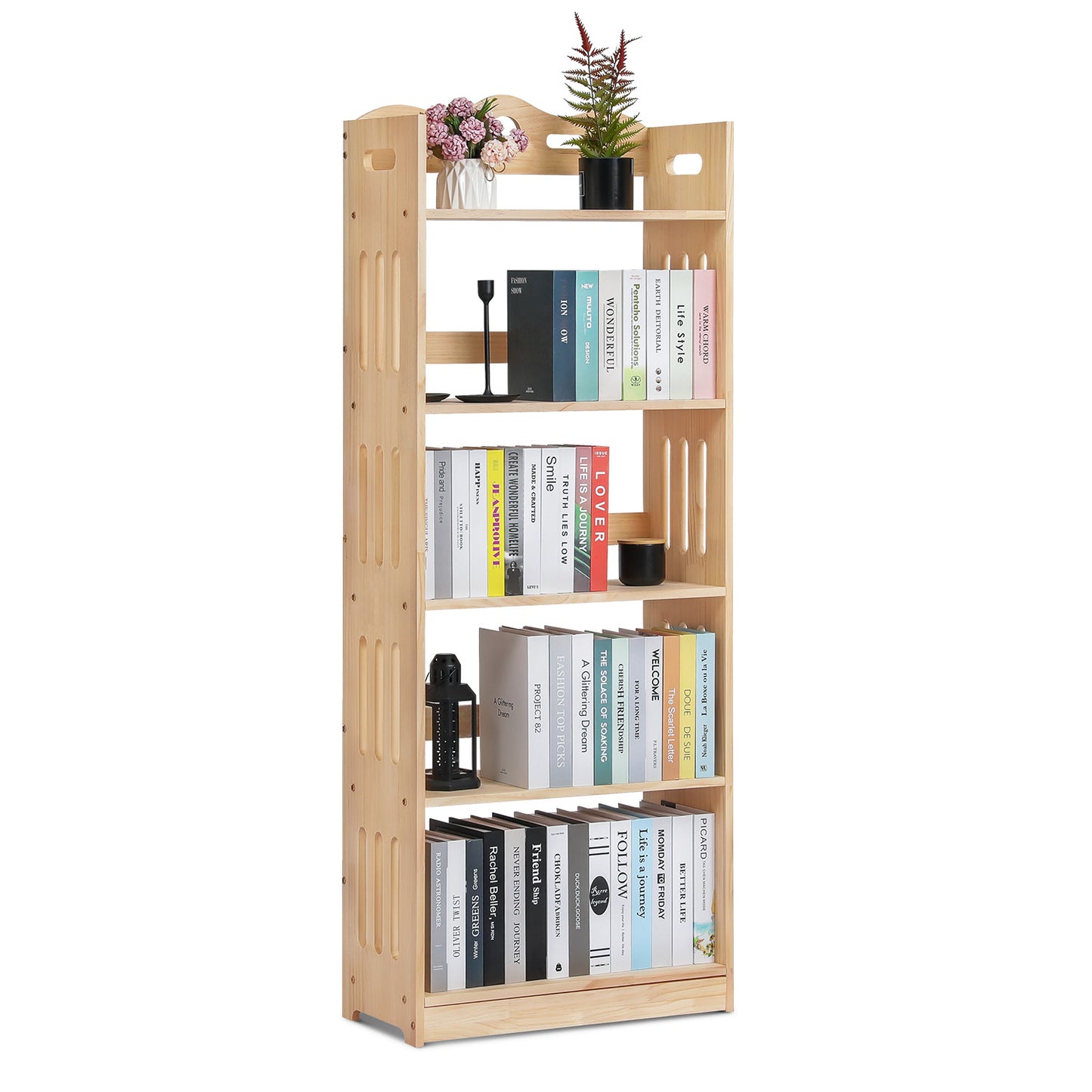 Wooden Display Storage Organizer - 5 Tier - Natural