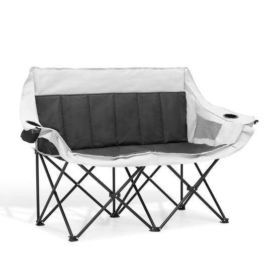 Folding Double Chair - Steel Tube - Oxford Fabric