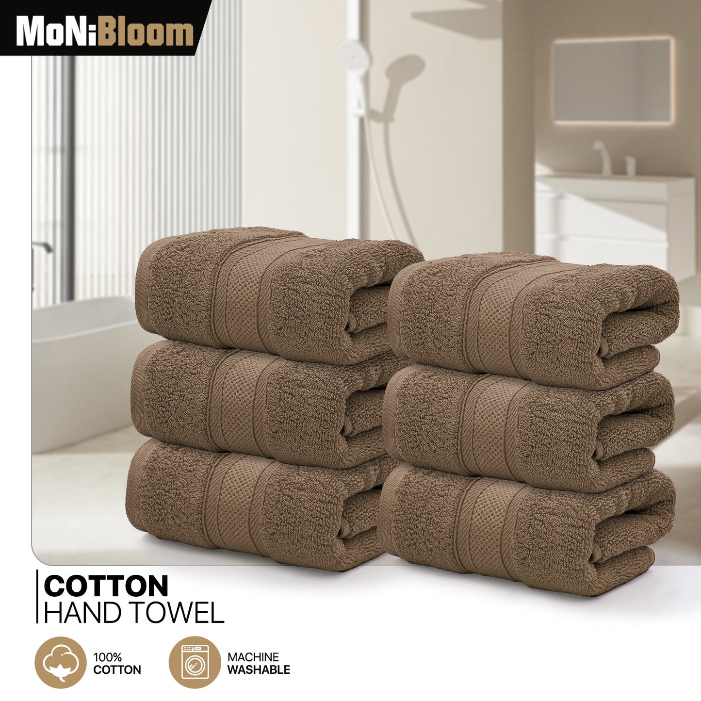 Towel - 6*Hand Towel - 16*28 inch