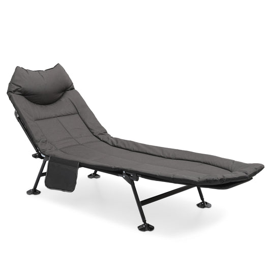 Folding Camping Cot 80"x26"x15" - Padded Hiking Bed