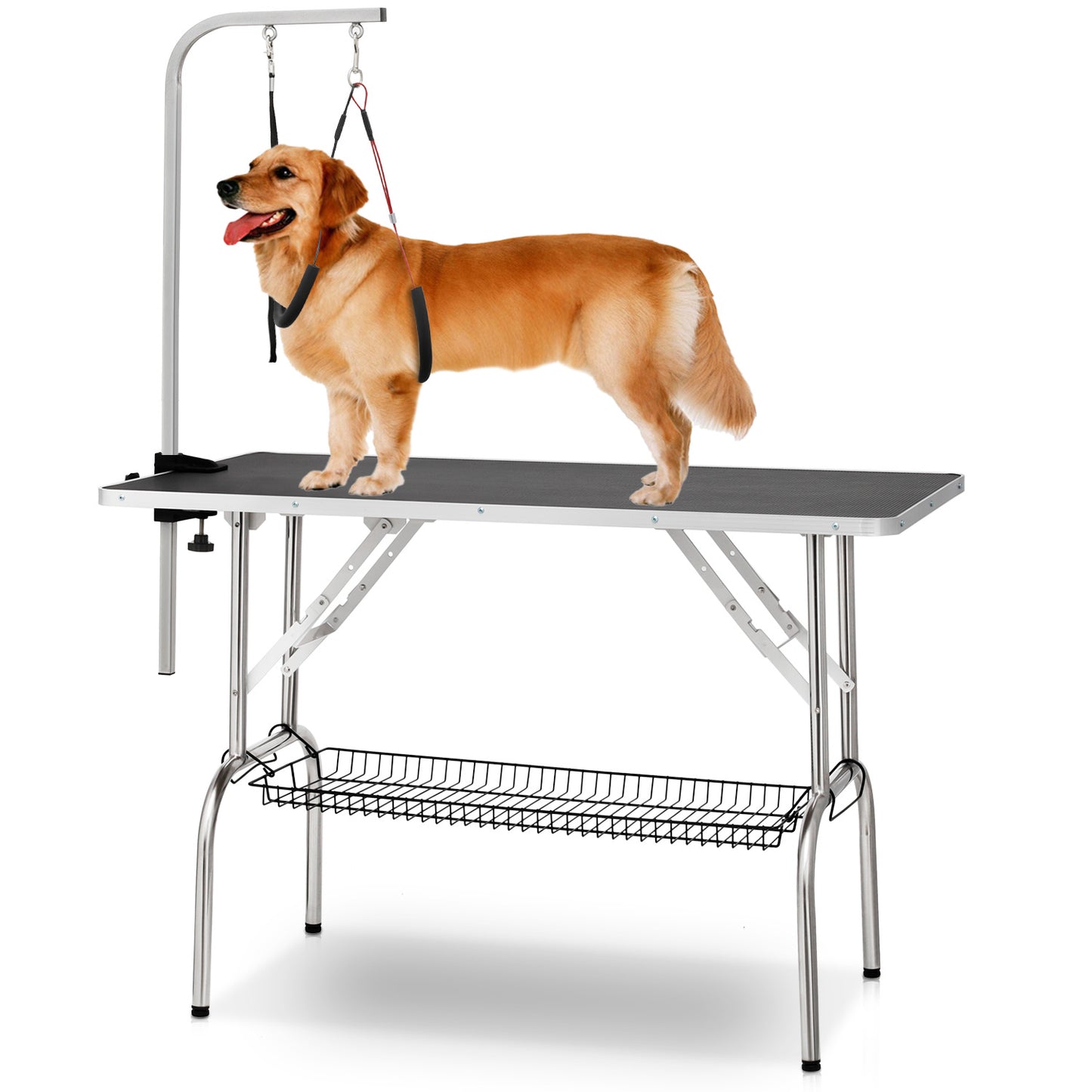 43.5" Pet Grooming Table w/Adjustable Arm & Noose