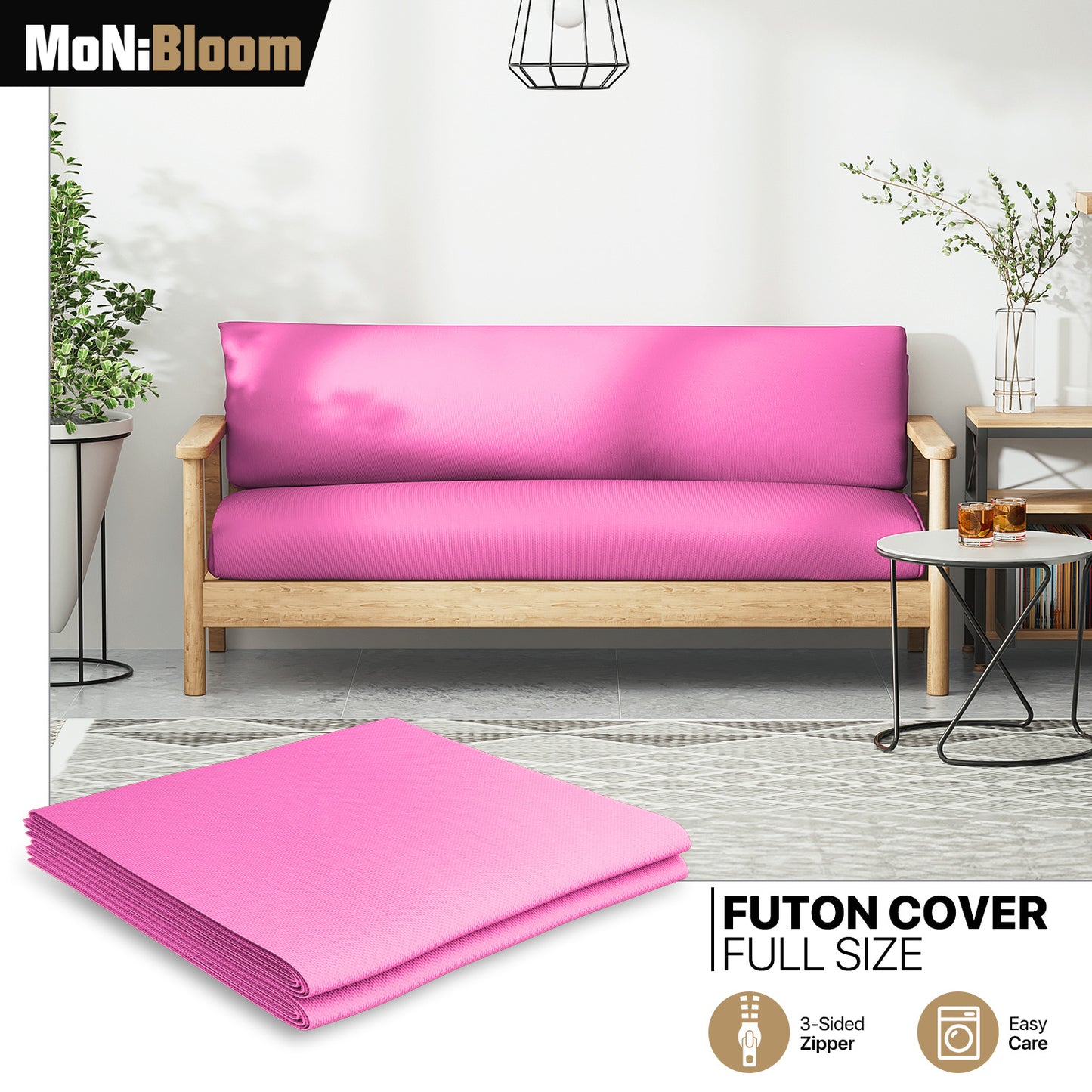 Futon Cover - Polyester - Full Size 54"x75"x2"