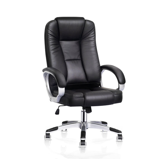 Faux Leather Executive Chair - 29" x 47" Studded Mat Set