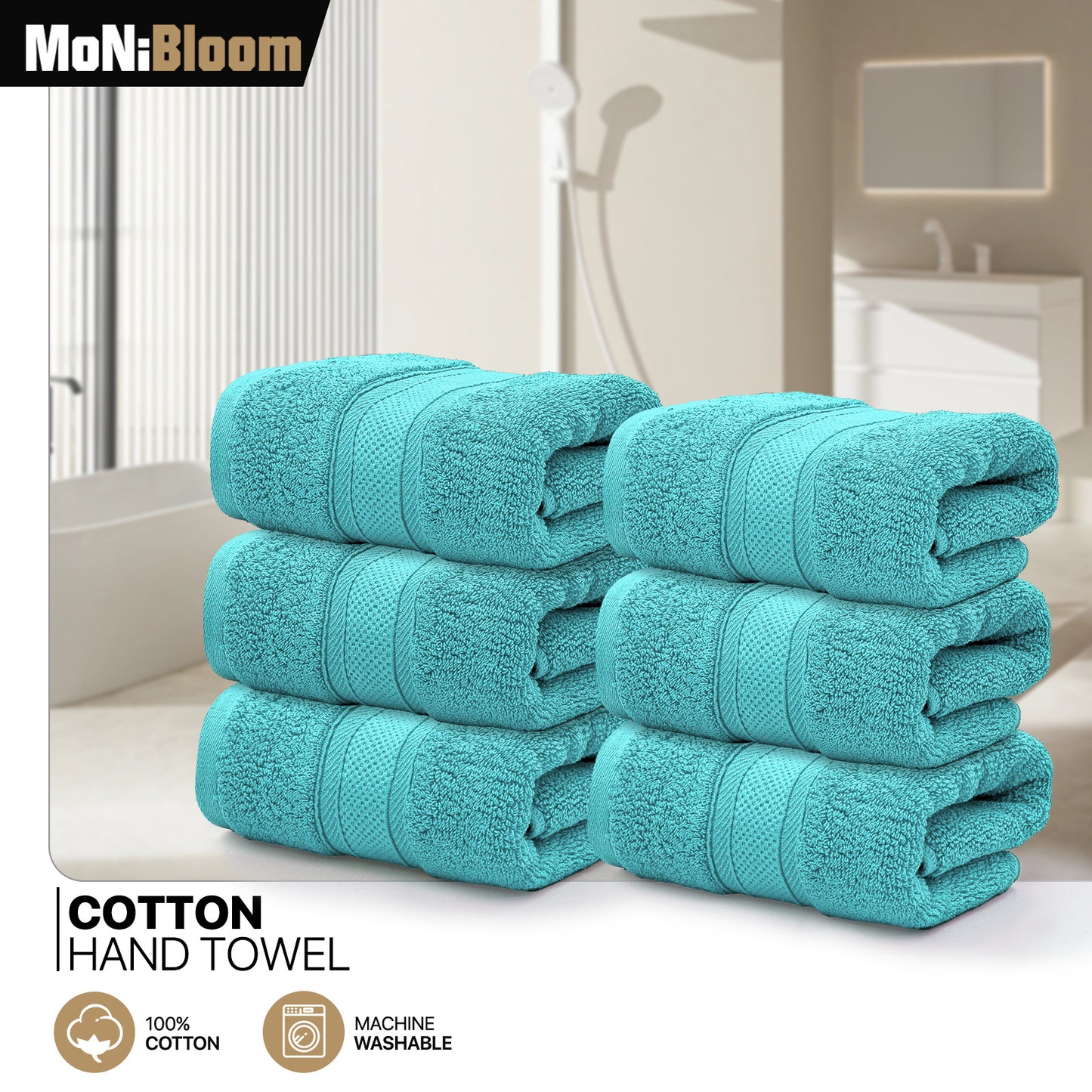 Towel - 6*Hand Towel - 16*28 inch