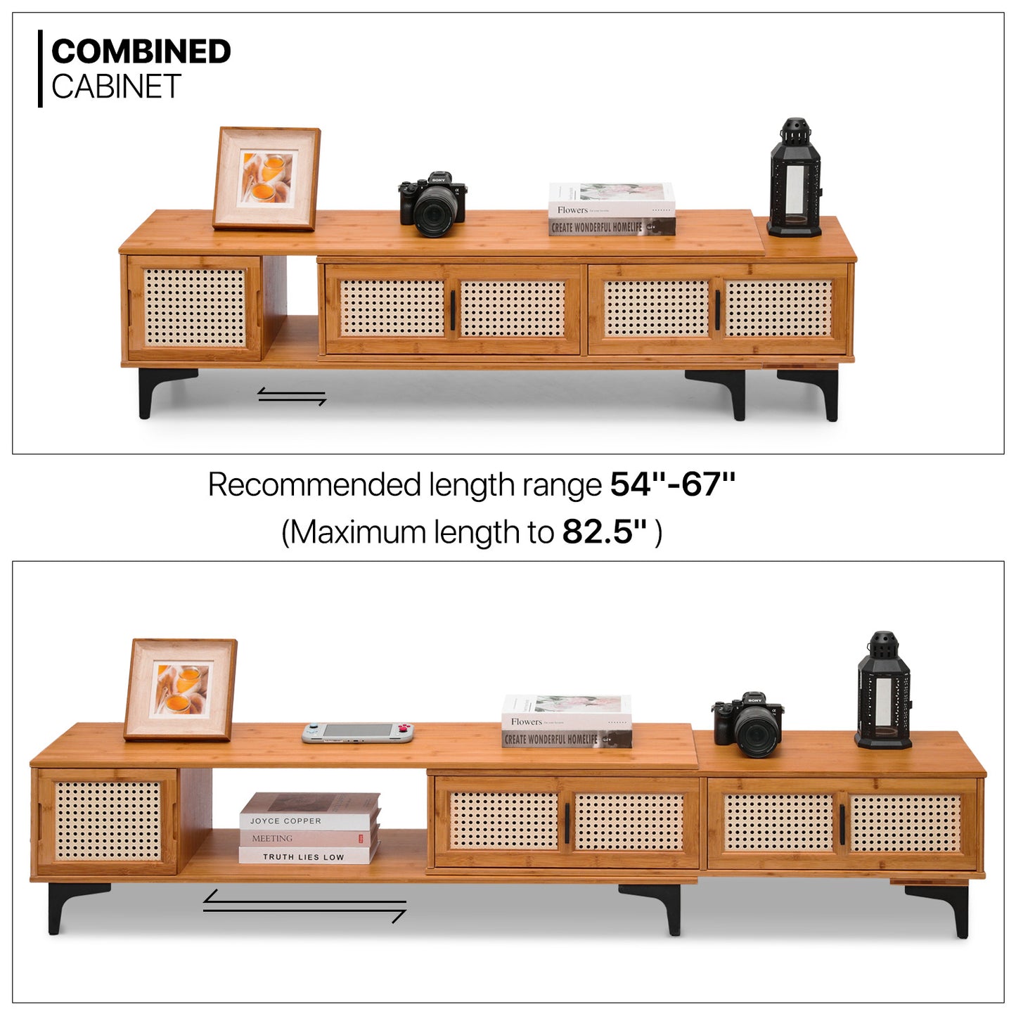 Extendable TV Stand - Brown