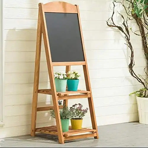 3 Tier Folding Plant Stand - w/Chalkboard
