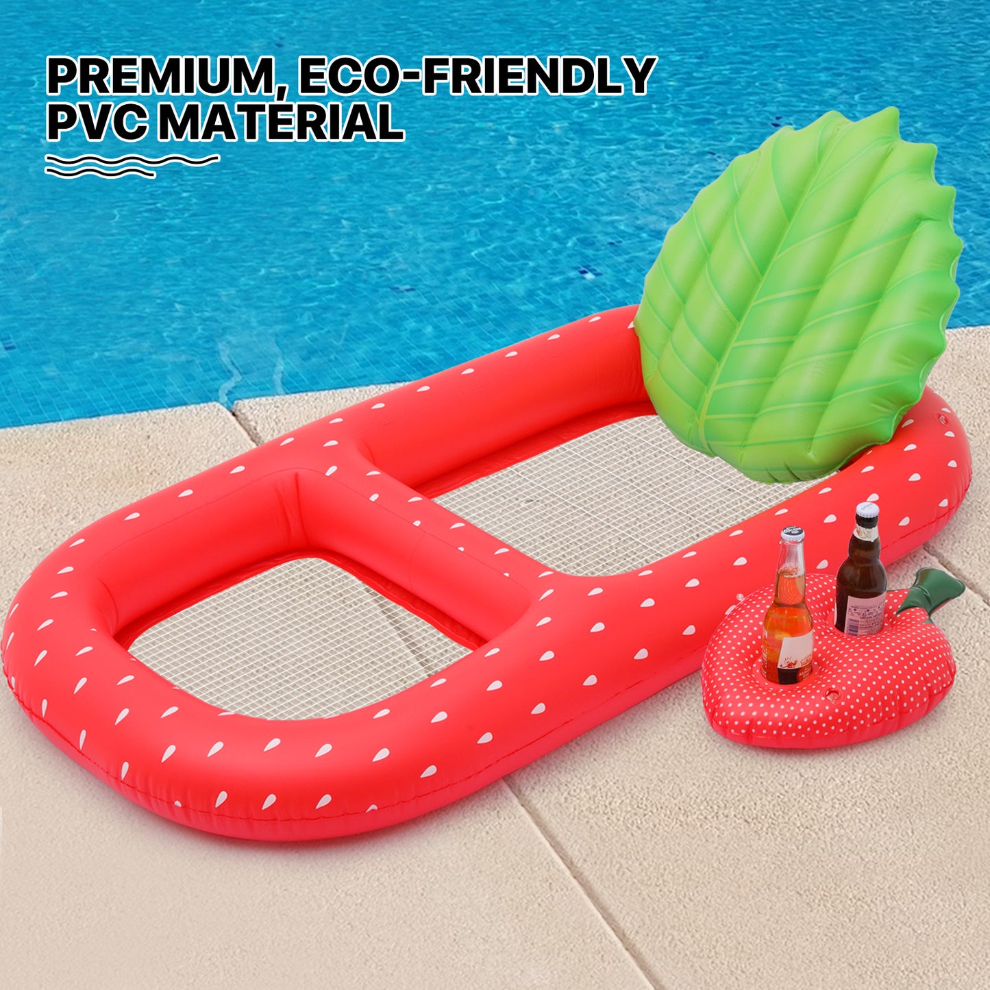 inflatable product-reclining chair-strawberry