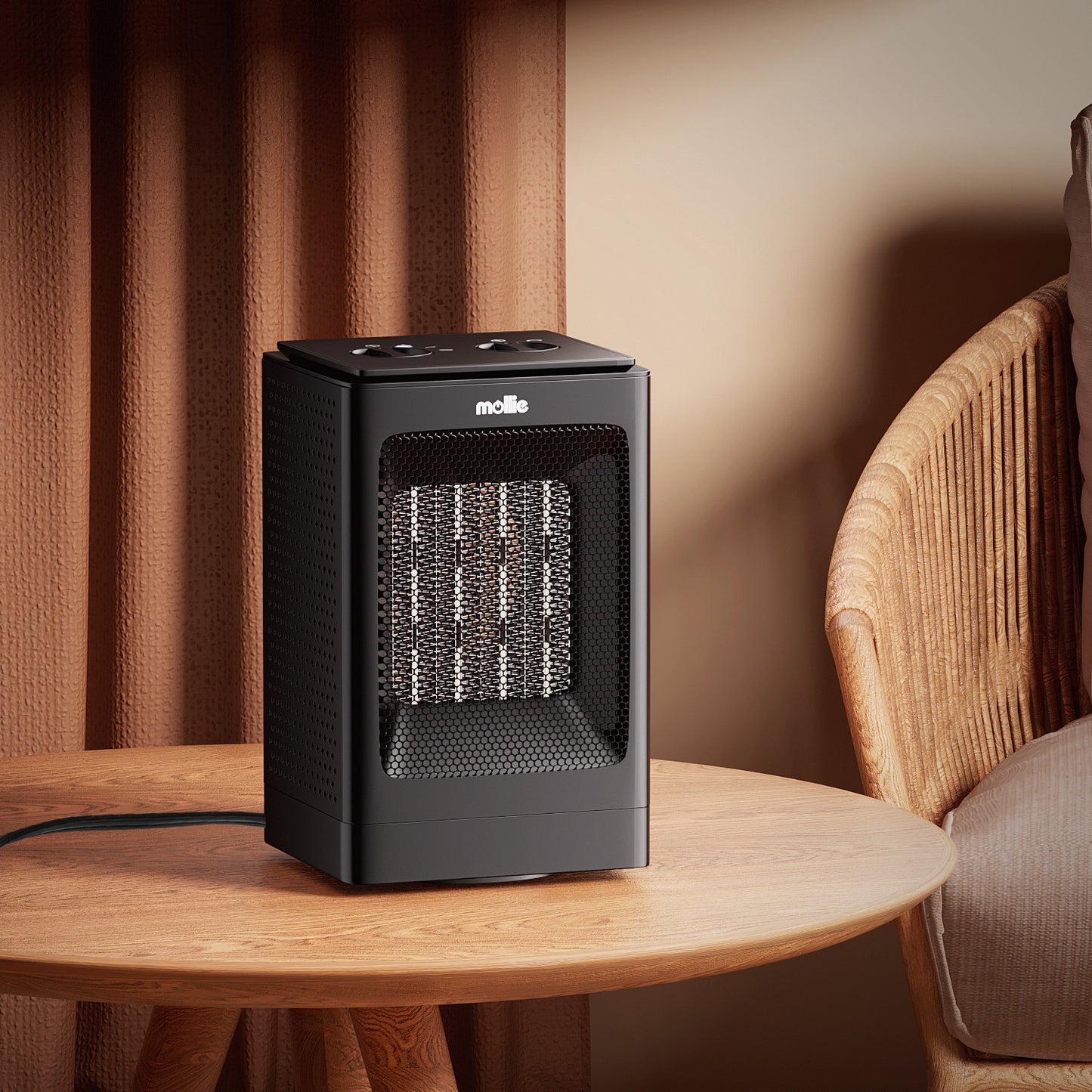 1500W Cuboid PTC Electric 160 sq.ft Space  Heater